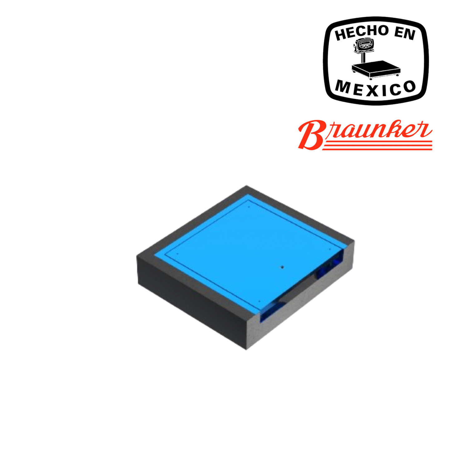 Báscula Braunker de Piso, 90 x 90 cm, En Fosa, Desde 500Kg