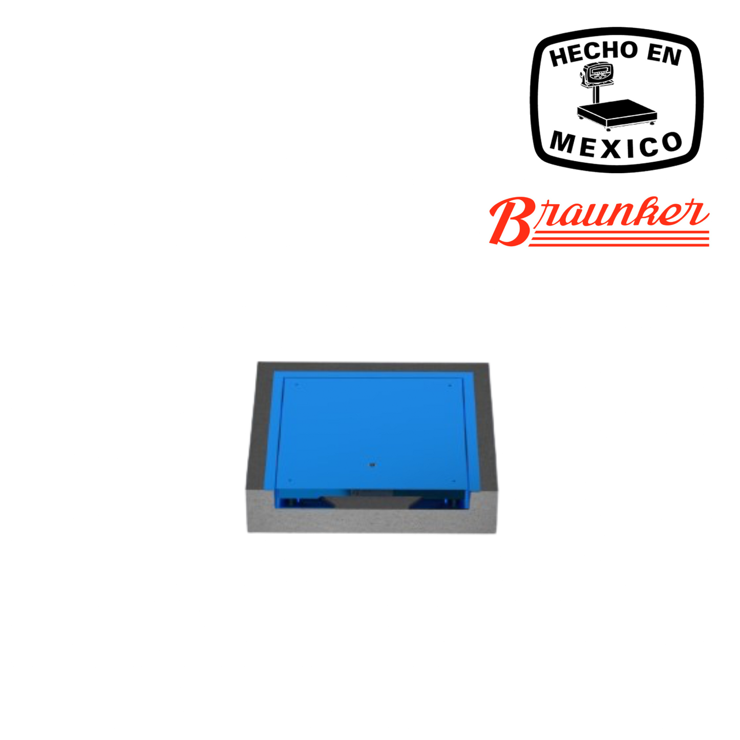 Báscula Braunker de Piso, 90 x 90 cm, En Fosa, Desde 500Kg
