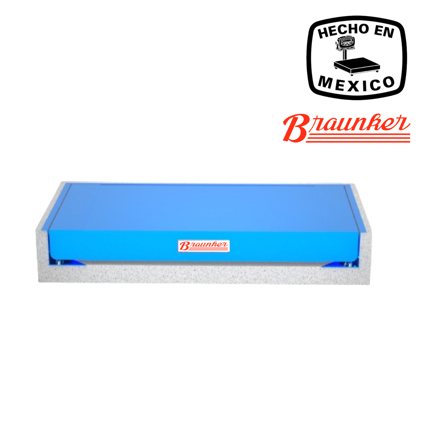 Plataforma de Piso Braunker Alto Alcance, 122 x 244 cm, En Fosa, 5000Kg