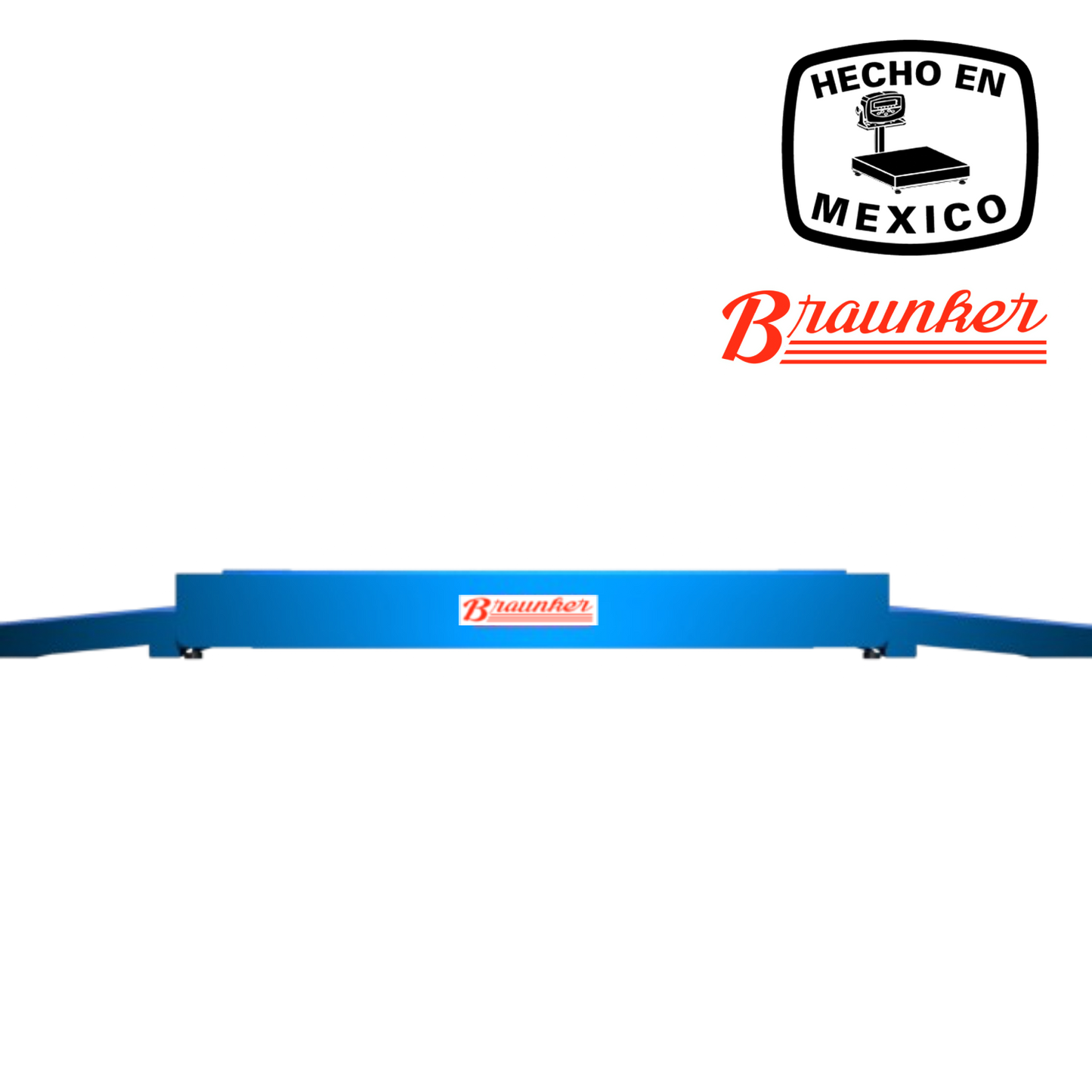 Báscula Braunker de Piso Super Baja Alto Alcance, 122 x 244 cm, 5000 Kg