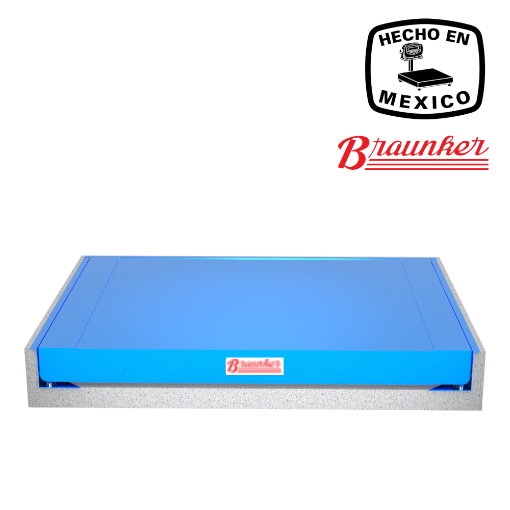 Plataforma de Piso Braunker Alto Alcance, 152 x 244 cm, En Fosa, 10000Kg
