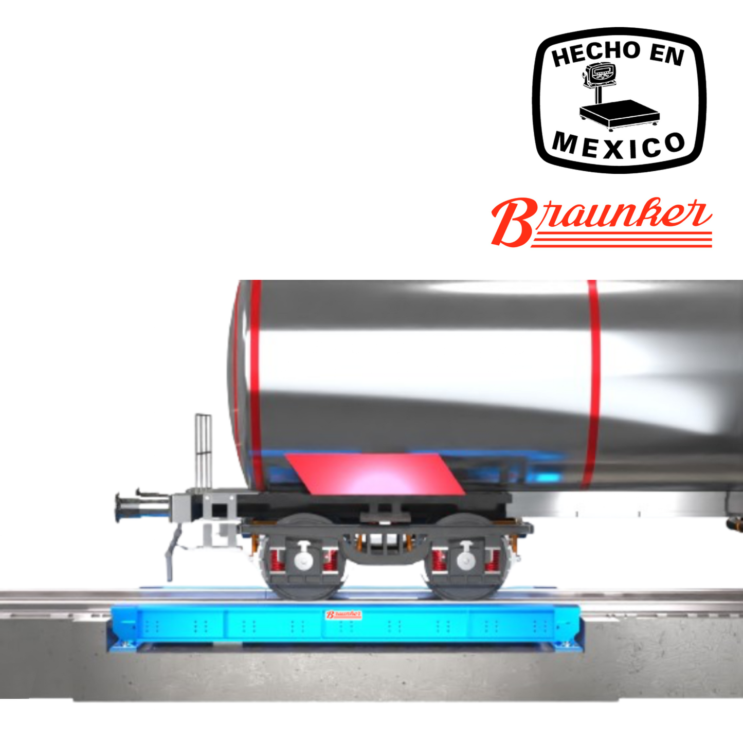 Báscula Modular para Ferrocarril 46+46 analógica