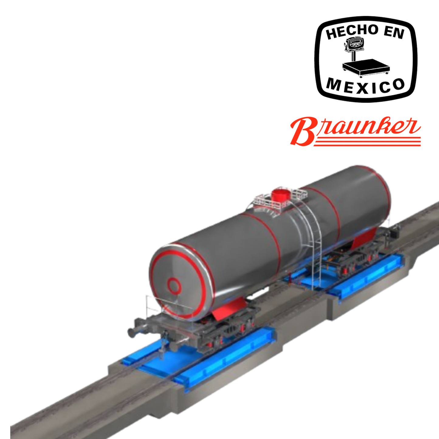 Báscula Modular para Ferrocarril 46+46 digital