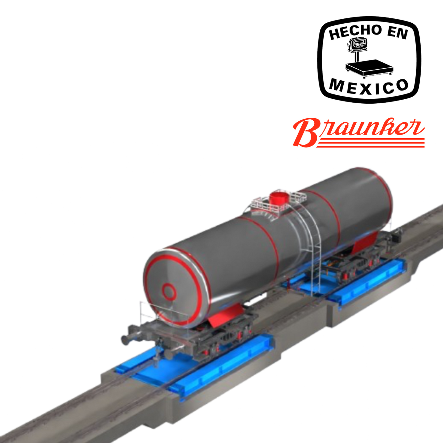 Báscula Modular para Ferrocarril 46+46 analógica