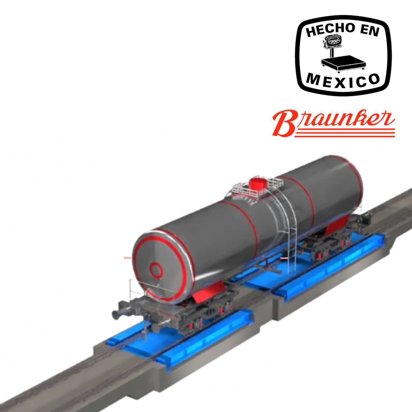 Báscula Modular para Ferrocarril 46+76 analógica