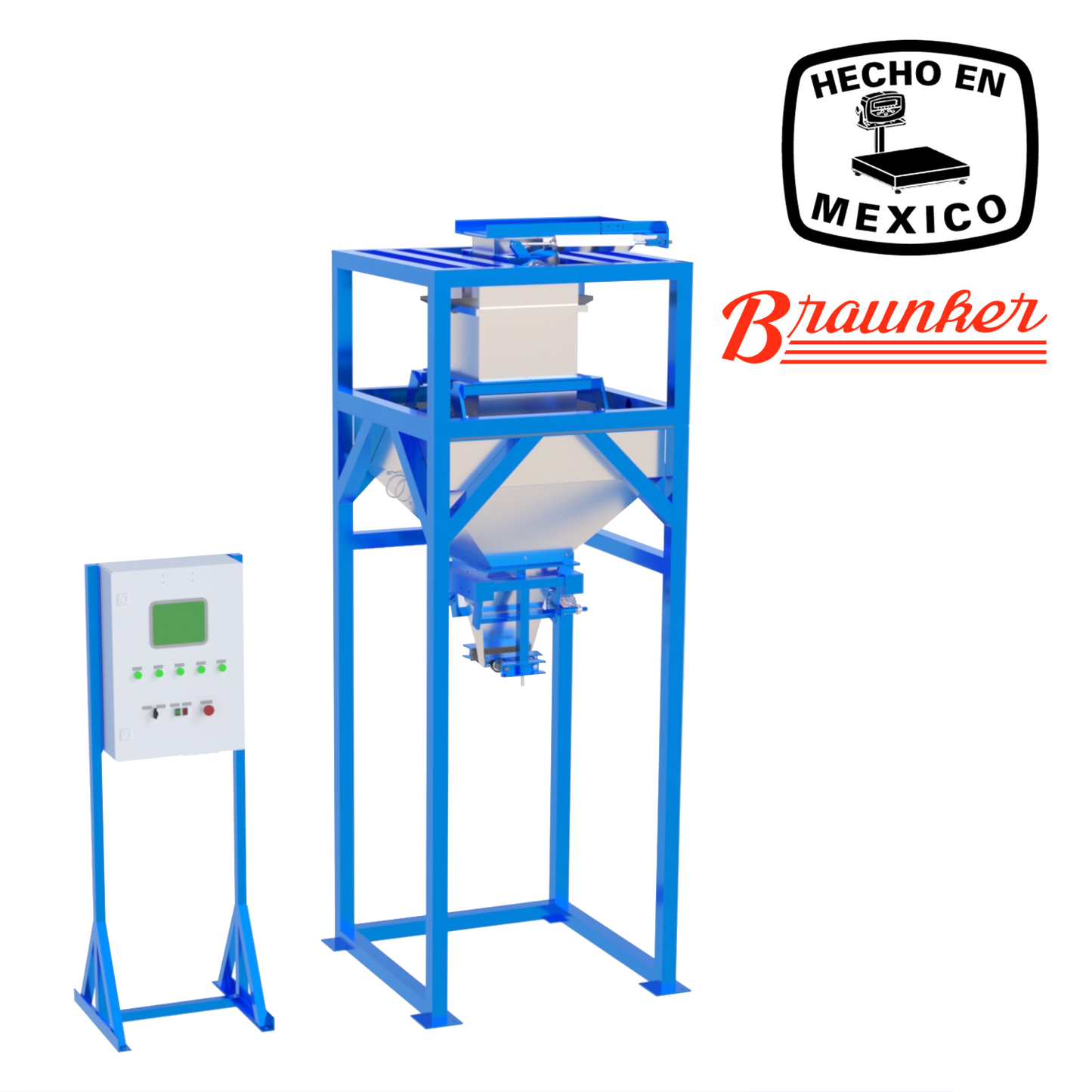 Ensacadora Braunker Material Granular, Hasta 12 Sacos Por Minuto, Peso Neto