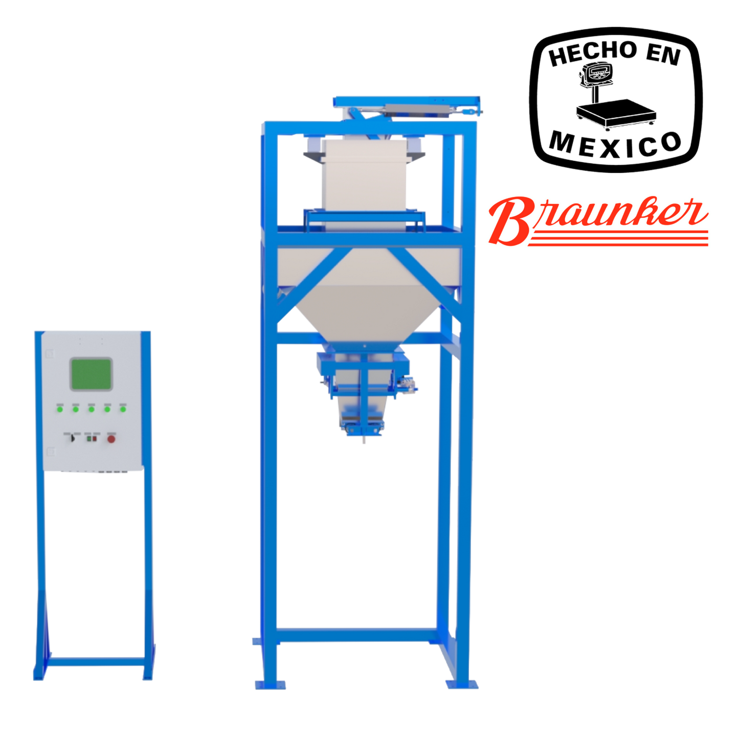 Ensacadora Braunker Material Granular, Hasta 12 Sacos Por Minuto, Peso Neto