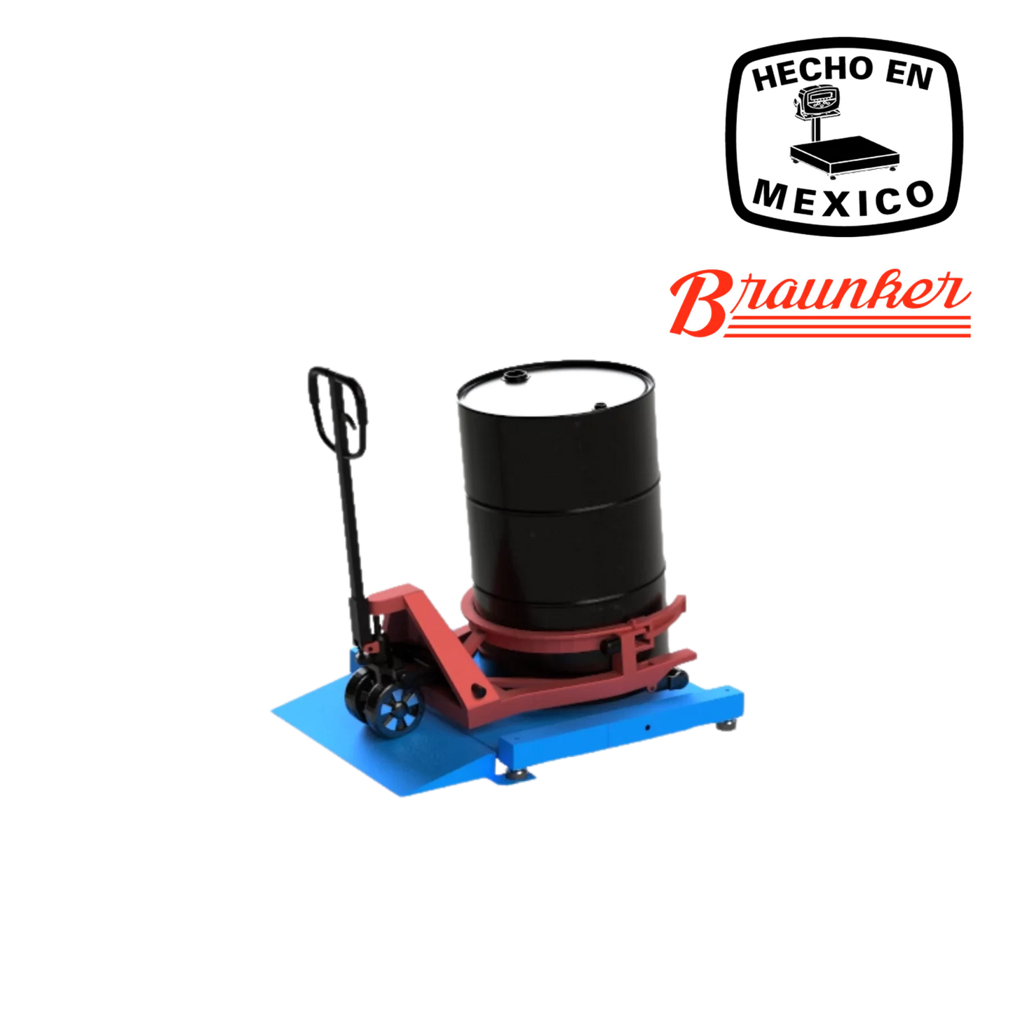 Báscula de Piso Braunker Super Baja, 76 x 76 cm, Hasta 1000 Kg