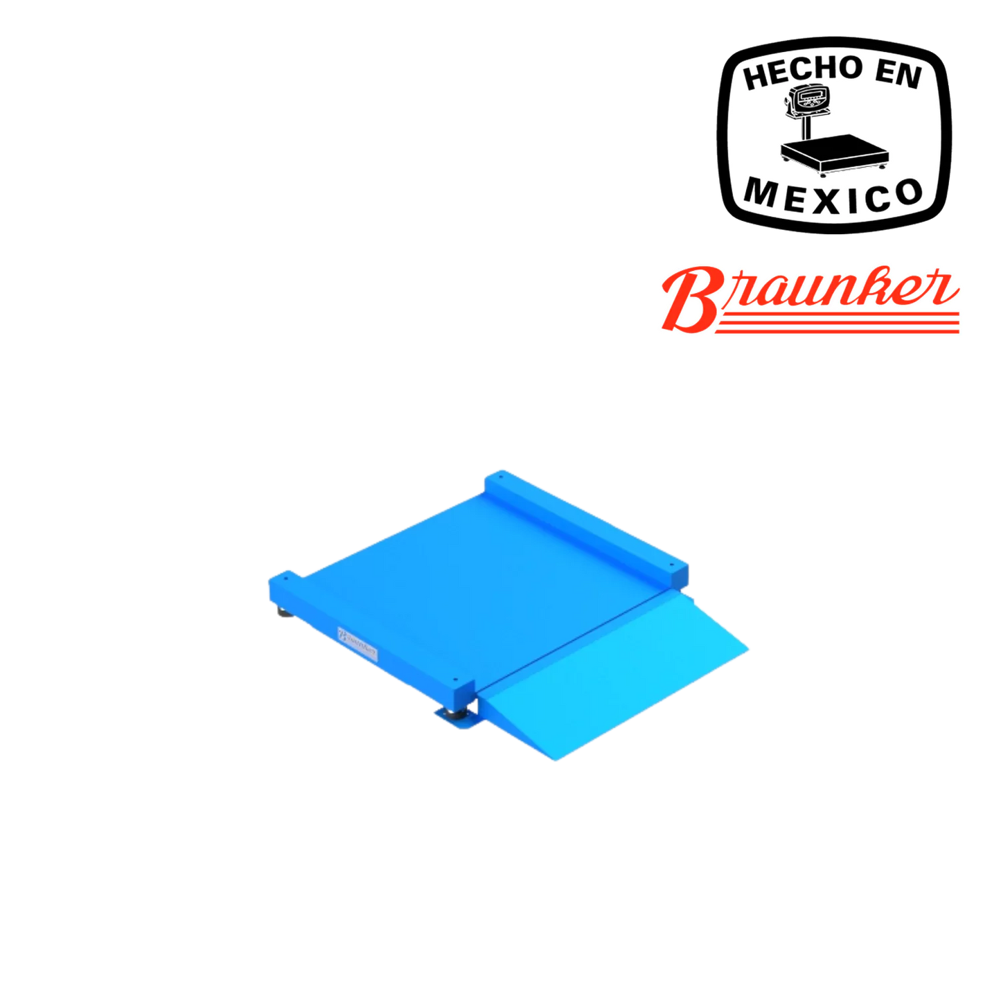 Báscula de Piso Braunker Super Baja, 76 x 76 cm, Hasta 1000 Kg