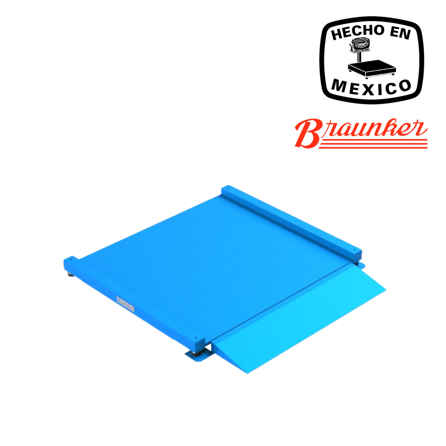 Báscula de Piso Braunker Super Baja, 130 x 122 cm, 2000kg