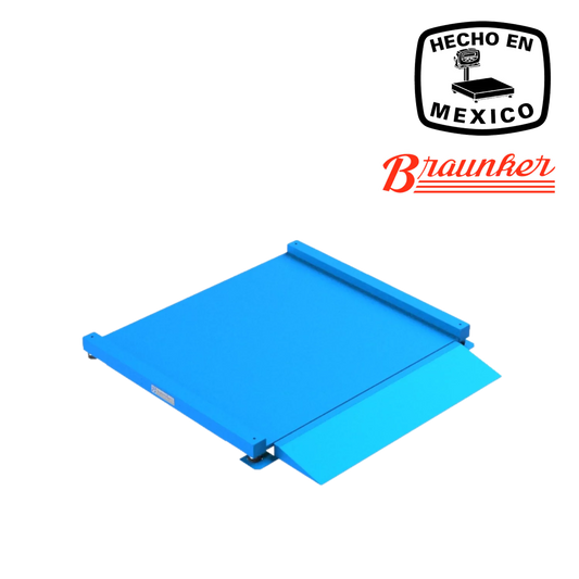 Báscula de Piso Braunker Super Baja, 130 x 122 cm, 2000kg