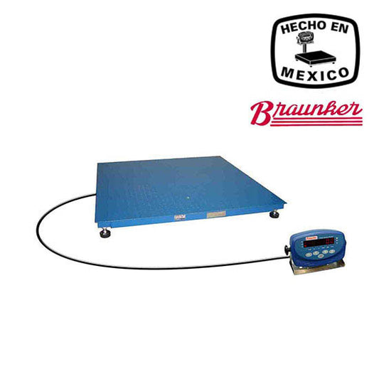 Báscula Braunker de Piso, 90 x 90 cm, Antiderrapante, Desde 500Kg