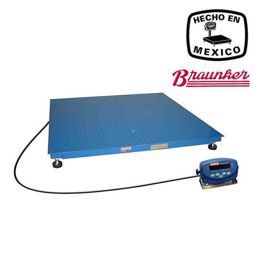 Báscula Braunker De Piso, 120 x 120 cm, Antiderrapante, Desde 1000 Kg