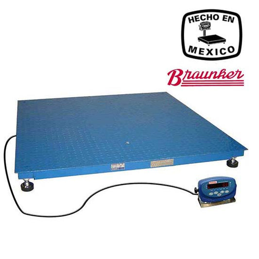 Báscula Braunker De Piso, 150 x 150 cm, Antiderrapante, Desde 2000Kg