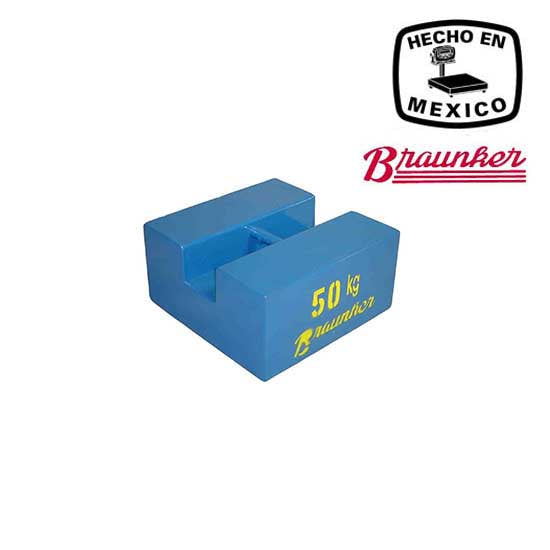Pesa Patrón Braunker 50kg M3, placa de acero