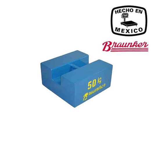 Pesa Patrón Braunker 50kg M3, placa de acero