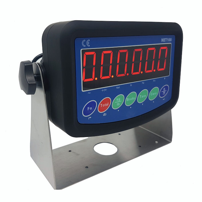 Patín Pesador Breda, Acero Al Carbón, Con Indicador NET100, Desde 1000Kg