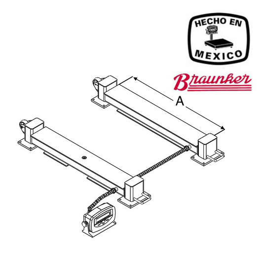 Eje Pesador Doble Braunker, Medidas Personalizadas