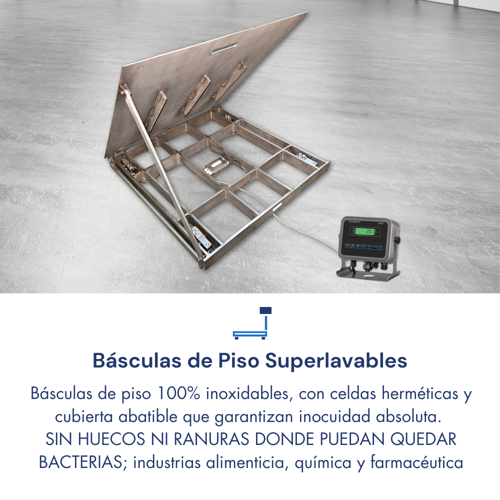 Básculas de Piso Superlavables