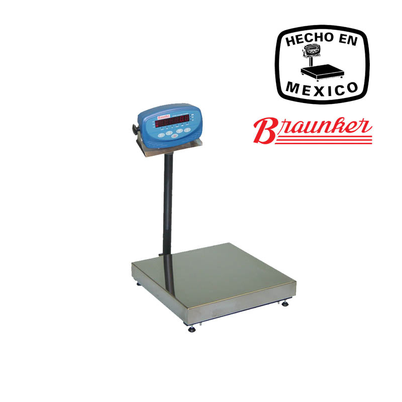 Báscula Braunker De Mesa, 30 x 30 cm, Camisa Inoxidable, Desde 10Kg