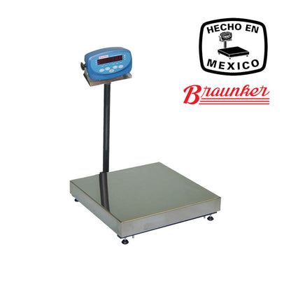 Báscula Braunker De Mesa, 45 x 45 cm, Cubierta Inoxidable, Desde 30Kg