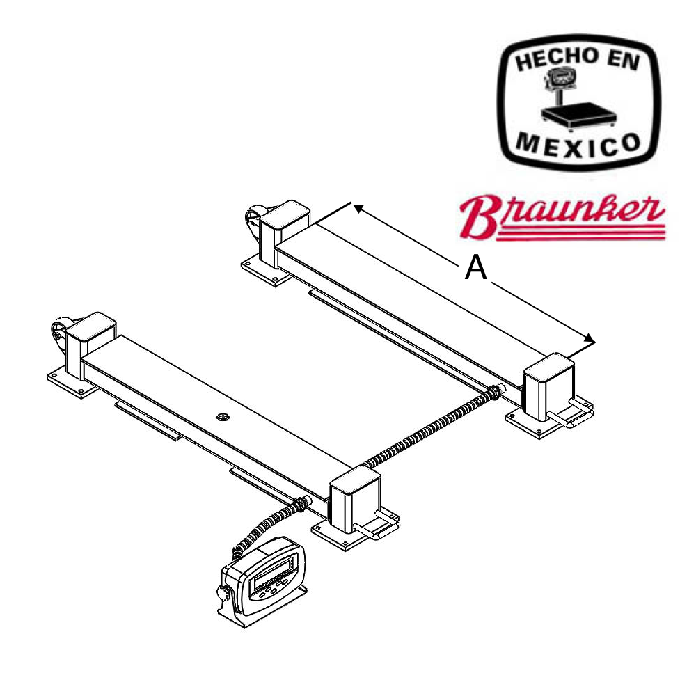 Eje Pesador Doble Braunker, Medidas Personalizadas