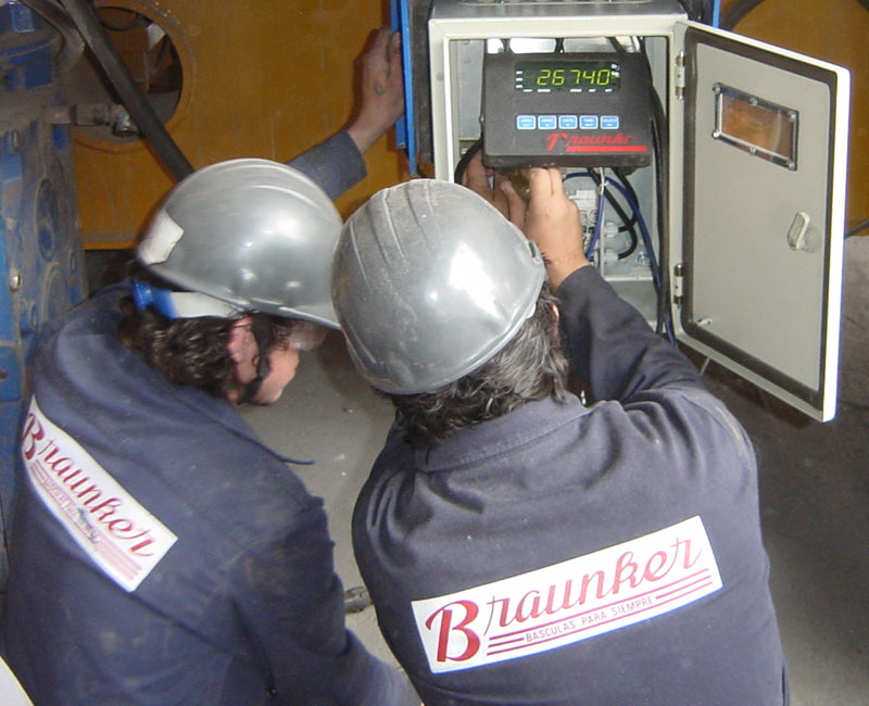 Mantenimiento preventivo Braunker para equipo de pesaje